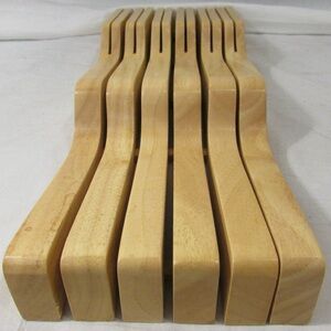 Dexus In-Drawer 11-Knife Block
Organizer, Wooden 17"L x 6-1/8"W x 2-1/4"H